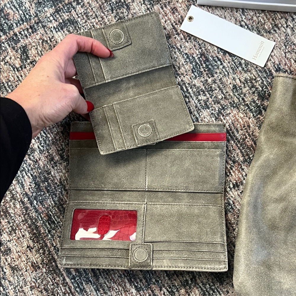 Hammitt Gray Leather Shoulder Bag Set - Picture 2 of 5